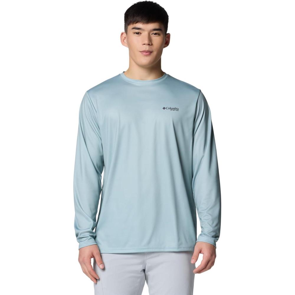 imageColumbia Mens Terminal Tackle PFG Fish Flag Long SleeveCrushed BlueLemon Wash Inshore Slam