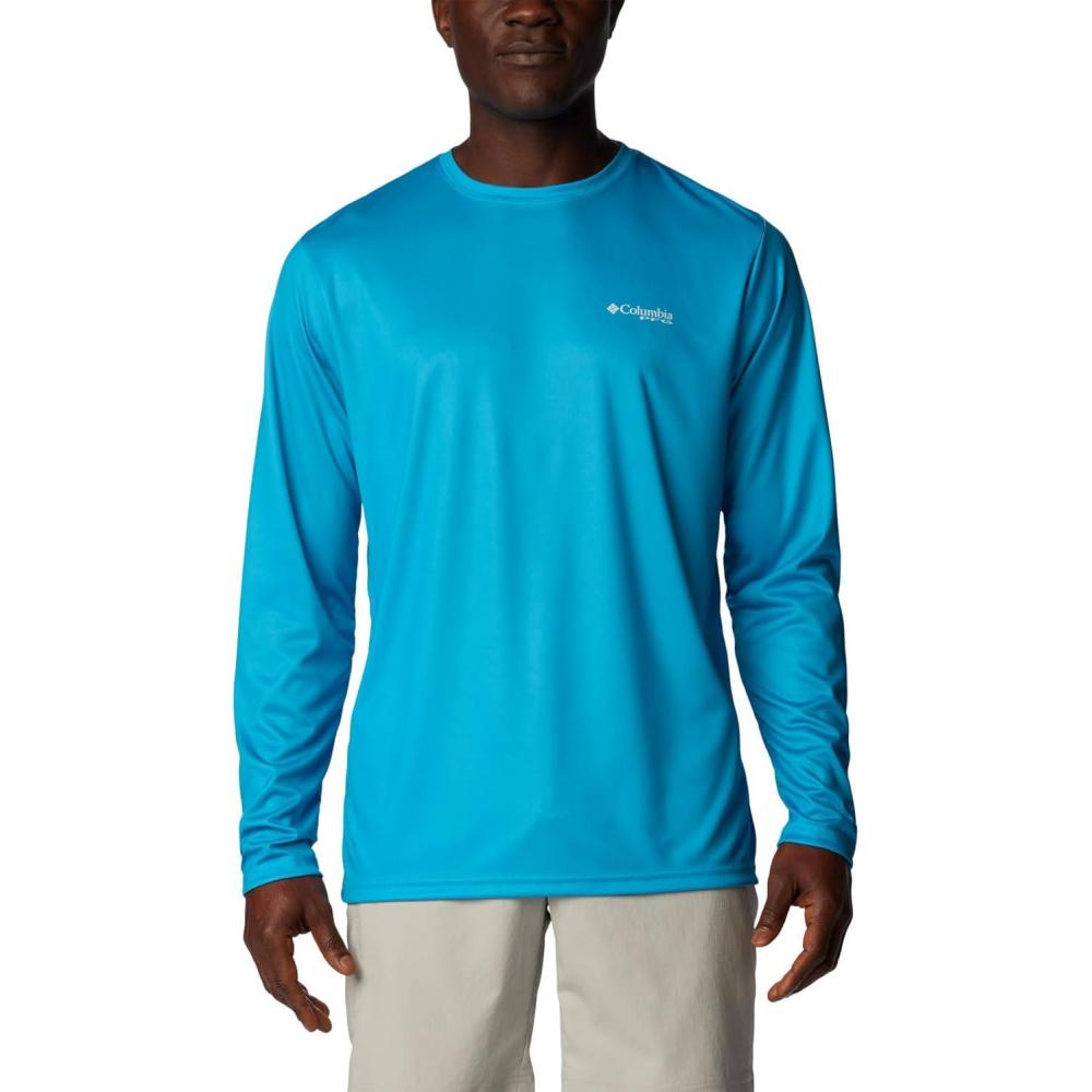 imageColumbia Mens Terminal Tackle PFG Fish Flag Long SleeveOcean BlueCollegiate Navy Offshore Slam