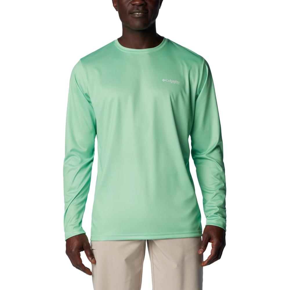 imageColumbia Mens Terminal Tackle PFG Fish Flag Long SleeveOcean MintOcean Blue Offshore Slam