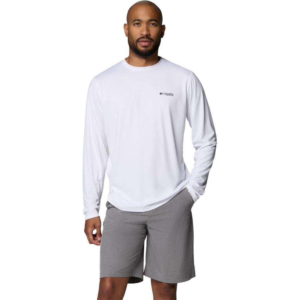 imageColumbia Mens Terminal Tackle PFG Fish Shine II Long SleeveWhite