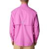 Columbia Men’s PFG Bahama II Long Sleeve Fishing Shirt(Bright Lavender)