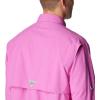 Columbia Men’s PFG Bahama II Long Sleeve Fishing Shirt(Bright Lavender)