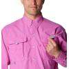 Columbia Men’s PFG Bahama II Long Sleeve Fishing Shirt(Bright Lavender)