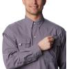 Columbia Men’s PFG Bahama II Long Sleeve Fishing Shirt(Granite Purple)