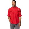 Columbia Men’s PFG Bahama II Long Sleeve Fishing Shirt(Red Spark)