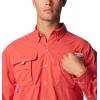 Columbia Men’s PFG Bahama II Long Sleeve Fishing Shirt(Sunset Red)
