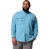 Columbia Men’s PFG Bahama II Long Sleeve Fishing Shirt(Vintage Blue)
