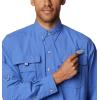 Columbia Men’s PFG Bahama II Long Sleeve Fishing Shirt(Violet Sea)