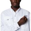 Columbia Men’s PFG Bahama II Long Sleeve Fishing Shirt(White/Realtree Edge)