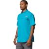 Columbia Men’s PFG Blood and Guts V Short Sleeve Shirt(Ocean Teal)