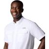 Columbia Men’s PFG Blood and Guts V Short Sleeve Shirt(White)