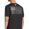Columbia Men’s PFG Fish Flag II Short Sleeve(Black/Graphite Gradient)