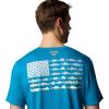 Columbia Men’s PFG Fish Flag II Short Sleeve(Blue Echo/Lavender Pearl Gradient)