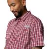 Columbia Men’s PFG Harbor Peak Short Sleeve Shirt(Beet Offshore Tartan)