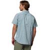 Columbia Men’s PFG Harbor Peak Short Sleeve Shirt(Collegiate Navy Driftnet Plaid)