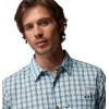 Columbia Men’s PFG Harbor Peak Short Sleeve Shirt(Collegiate Navy Driftnet Plaid)
