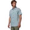 Columbia Men’s PFG Harbor Peak Short Sleeve Shirt(Collegiate Navy Driftnet Plaid)