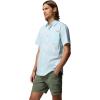 Columbia Men’s PFG Harbor Peak Short Sleeve Shirt(Marine Light Micro Gingham)