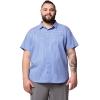 Columbia Men’s PFG Harbor Peak Short Sleeve Shirt(Vivid Blue Gingham)