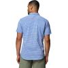 Columbia Men’s PFG Harbor Peak Short Sleeve Shirt(Vivid Blue Gingham)