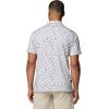 Columbia Mens PFG Super Slack Tide II Stretch Polo(Cool Grey Take Me to Texas)