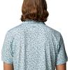 Columbia Mens PFG Super Slack Tide II Stretch Polo(Marine Light Gone Fishin)