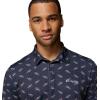 Columbia Mens PFG Super Slack Tide II Stretch Polo(Nocturnal Bluefin Pride)