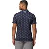 Columbia Mens PFG Super Slack Tide II Stretch Polo(Nocturnal Bluefin Pride)