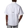 Columbia Men’s PFG Tamiami II Short Sleeve Shirt(White – Legacy)
