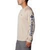 Columbia Men’s PFG Terminal Tackle Long Sleeve Shirt(Ancient Fossil/Carbon Logo)