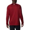 Columbia Men’s PFG Terminal Tackle Long Sleeve Shirt(Beet/White Logo)