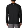 Columbia Men’s PFG Terminal Tackle Long Sleeve Shirt(Black/Cool Grey Logo)