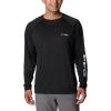 Columbia Men’s PFG Terminal Tackle Long Sleeve Shirt(Black/Cool Grey Logo)