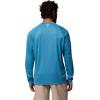 Columbia Men’s PFG Terminal Tackle Long Sleeve Shirt(Blue Echo Heather/White Logo)
