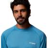 Columbia Men’s PFG Terminal Tackle Long Sleeve Shirt(Blue Echo Heather/White Logo)
