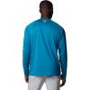 Columbia Men’s PFG Terminal Tackle Long Sleeve Shirt(Blue Echo/White Logo)