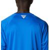 Columbia Men’s PFG Terminal Tackle Long Sleeve Shirt(Blue Macaw/White Logo)