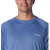 Columbia Men’s PFG Terminal Tackle Long Sleeve Shirt(Bluebell/Cool Grey Logo)