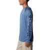 Columbia Men’s PFG Terminal Tackle Long Sleeve Shirt(Bluestone/Collegiate Navy Logo)