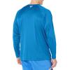 Columbia Men’s PFG Terminal Tackle Long Sleeve Shirt(Bright Aqua/Collegiate Navy Logo)