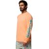 Columbia Men’s PFG Terminal Tackle Long Sleeve Shirt(Bright Nectar/Ocean Teal Logo)