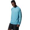Columbia Men’s PFG Terminal Tackle Long Sleeve Shirt(Canyon Blue/Icy Morn Logo)
