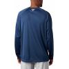 Columbia Men’s PFG Terminal Tackle Long Sleeve Shirt(Carbon/Red Spark Logo)