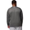 Columbia Men’s PFG Terminal Tackle Long Sleeve Shirt(Charcoal Heather/Cool Grey Logo)