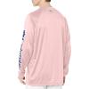 Columbia Men’s PFG Terminal Tackle Long Sleeve Shirt(Cherry Blossom/Vivid Blue)