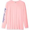 Columbia Men’s PFG Terminal Tackle Long Sleeve Shirt(Cherry Blossom/Vivid Blue)