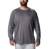 Columbia Men’s PFG Terminal Tackle Long Sleeve Shirt(City Grey/Black Logo)