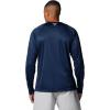 Columbia Men’s PFG Terminal Tackle Long Sleeve Shirt(Collegiate Navy/Sunset Red Logo)