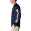 Columbia Men’s PFG Terminal Tackle Long Sleeve Shirt(Collegiate Navy/White Logo)