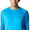 Columbia Men’s PFG Terminal Tackle Long Sleeve Shirt(Compass Blue/Carbon Logo)